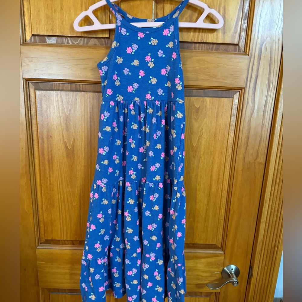 Cat & Jack Blue Halter Sundress Casual Sleeveless